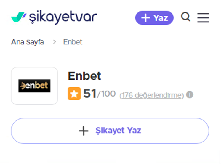 Enbet Şikayet